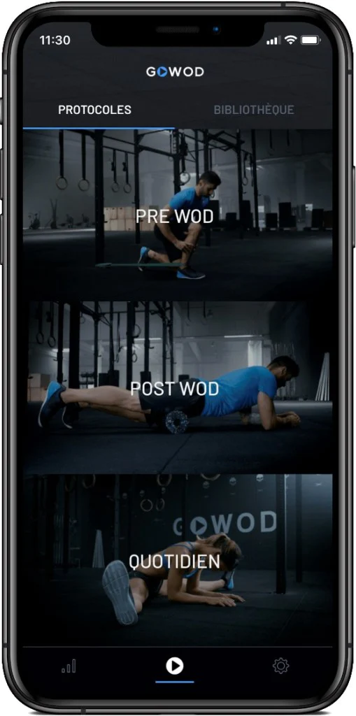 Application GOWOD sur un smartphone