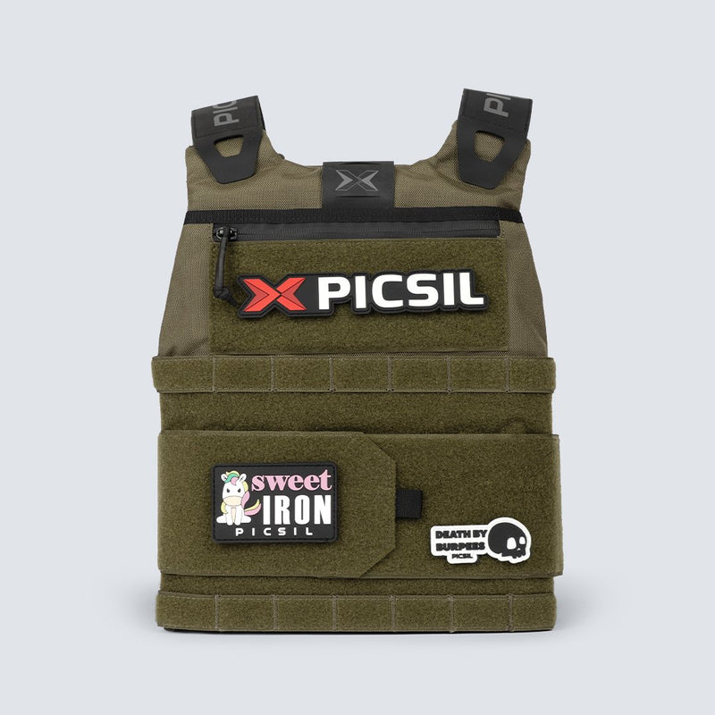 Picsil Ingot, gilet lesté à plaques